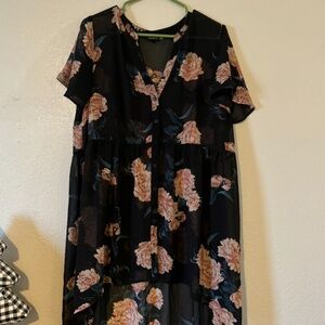 Torrid Asymmetric Chiffon Blous Size 2